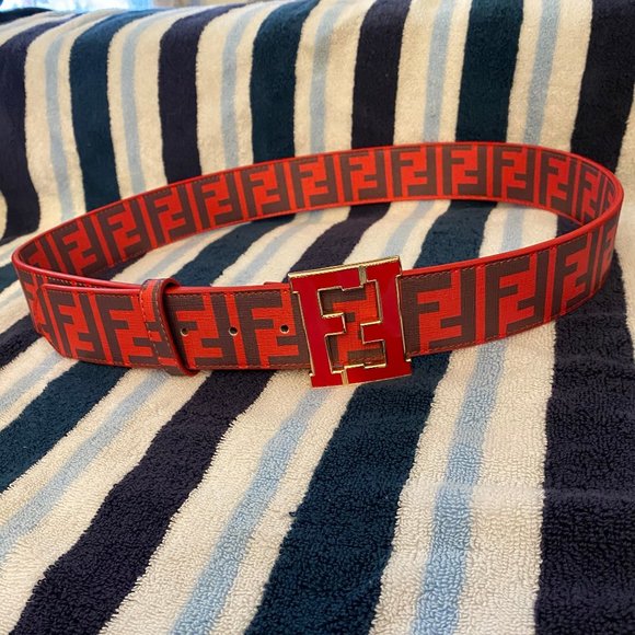 Red Fendi belt men\'s/women\'s main image 4